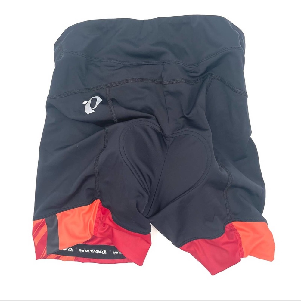 PEARL IZUMI Elite Cycling Bike Shorts Black Red Orange Padded Size Extra Large